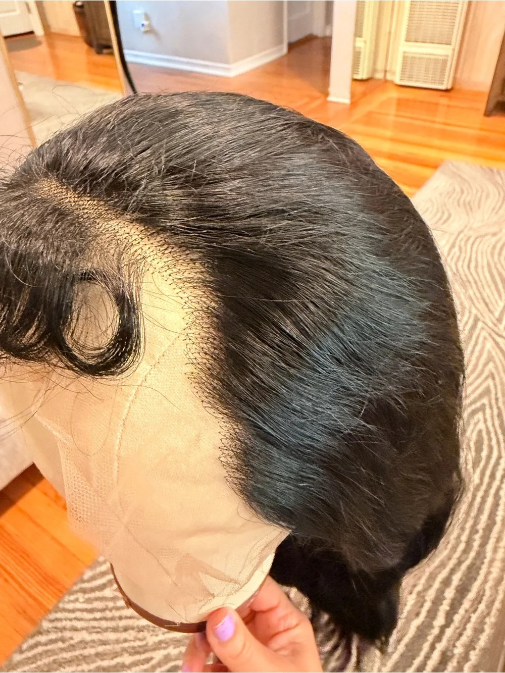 20” Natural Black Body Wave 13x6 HD Lace Front Human Hair Wig 200% Density #071